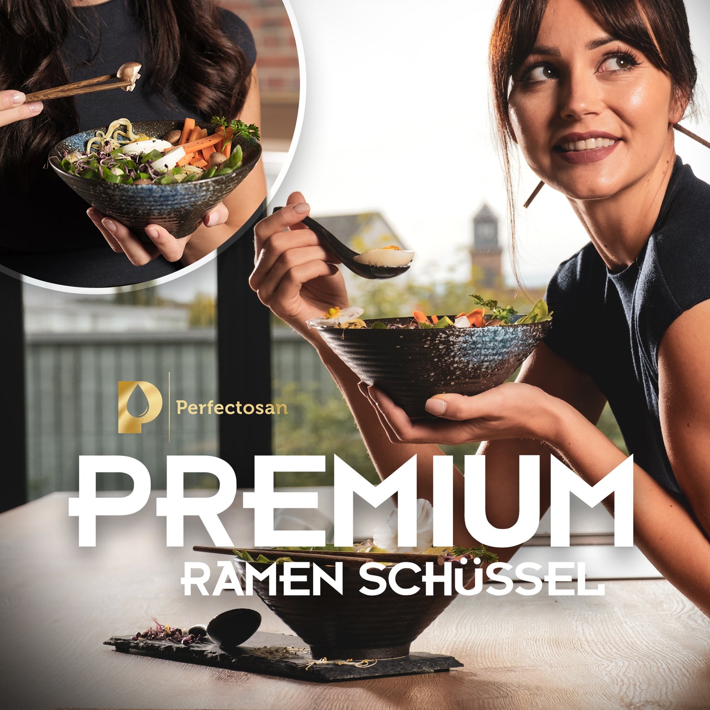 Perfectosan® | Ramen Schüssel Set | Modell Osaka Stardust